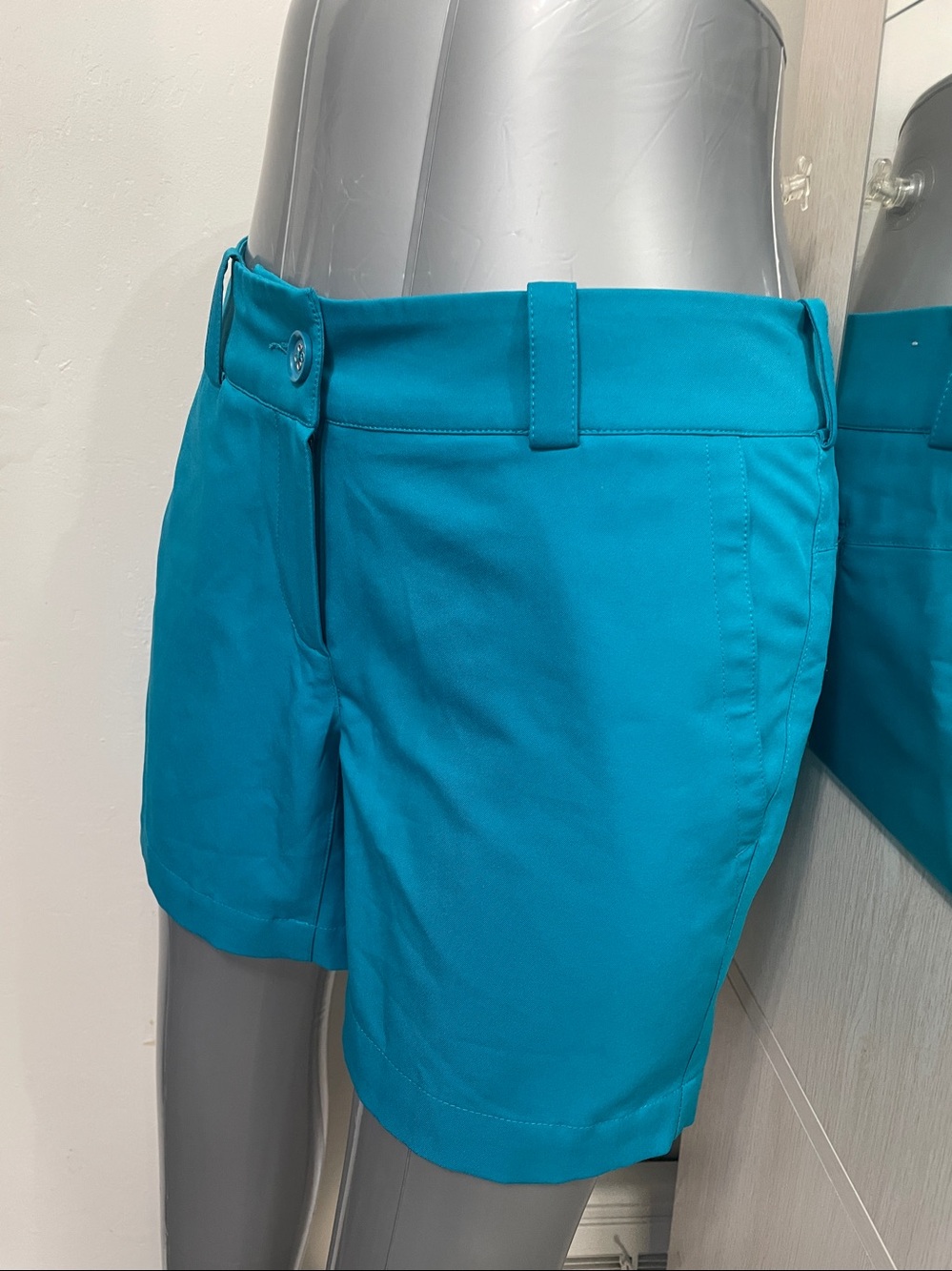 Nike Teal Women's Casual Tailored Shorts - Picture 2 of 7